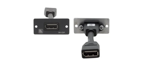W-DP (B) – Wall-Plate Einsatz mit DisplayPort-Durchführung - schwarz