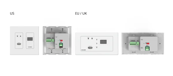 WP-DEC7/EU(W)-80/86 – 80/86(W) High−performance, highly scalable, AVoIP Wall Plate Decoder for 4K over 1G Network, with EU & UK White Frames<, Typical Power Consumption: 3.94