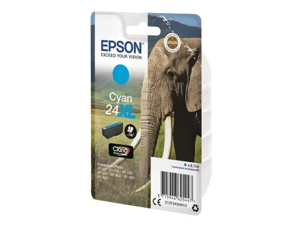 EPSON 1LB ink Singlepack Cyan 24XL