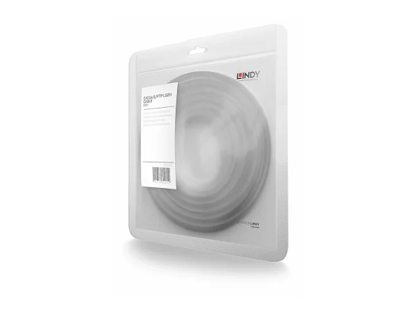 LINDY Cat.6A S/FTP PIMF LSOH, grau, 0,3m
