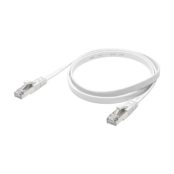 CAT.7/BASIC RJ45<>RJ45 Flachk. ws 1,00m