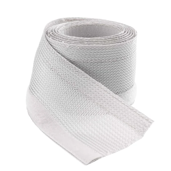 Geflechtschlauch Klett universal, silber