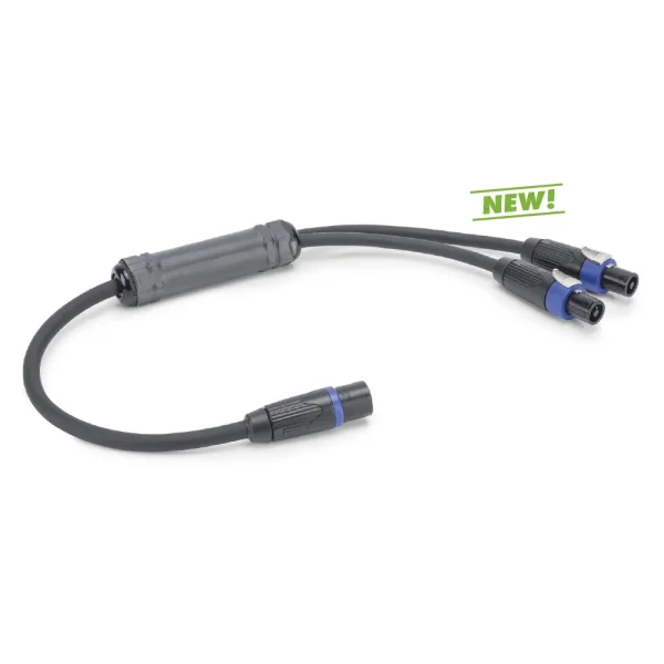 L/S Spleisskabel, schwarz,  0,30m