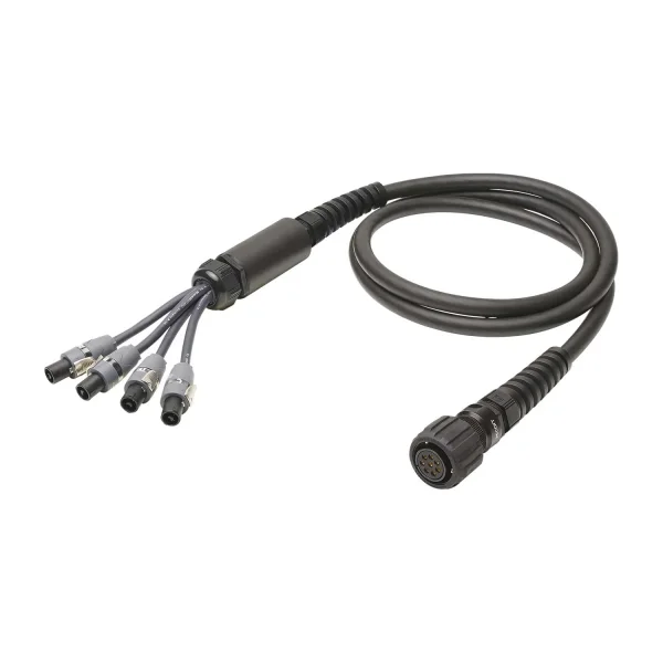 L/S Spleisskabel, schwarz, 10,00m