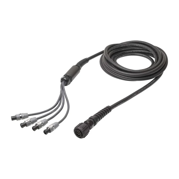 L/S Spleisskabel, schwarz,  5,00m