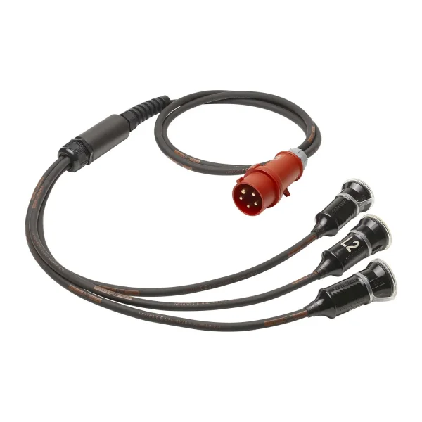 Netzkabelspleiss Titanex, schwarz,  5,00