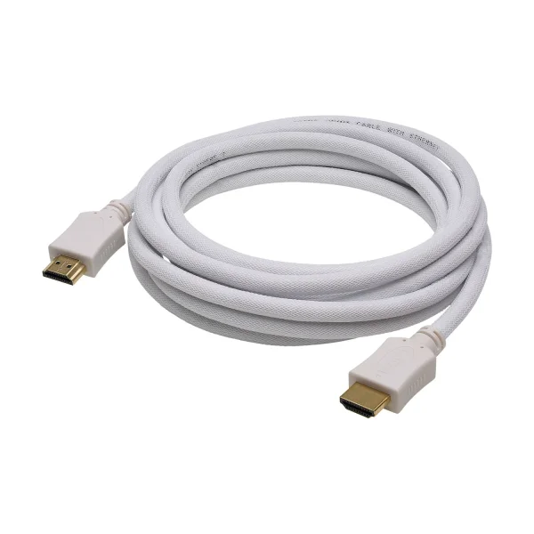 HDMI High Speed with Ethernet weiß  3,0m