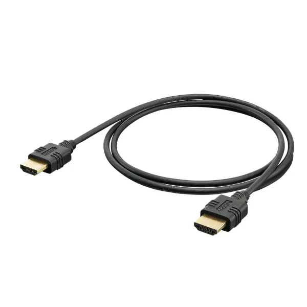 HICON HDMI Kabel, 18G UHD, 3.8mm,  0,75m