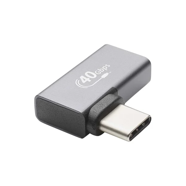 USB 4, Gen 3x2, Winkeladapter USB-C fm/m