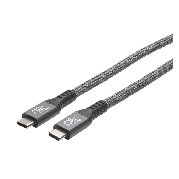 USB 4, Gen 3x2 male C <> male C, 1,0m