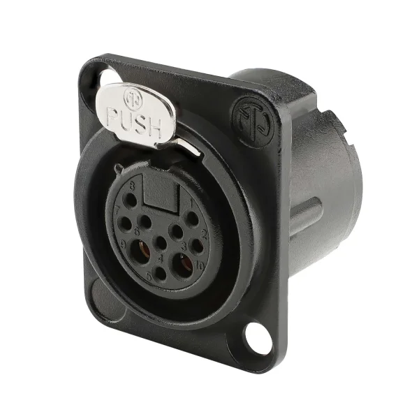 NEUTRIK XLR-Einbaubuchse 10polig,