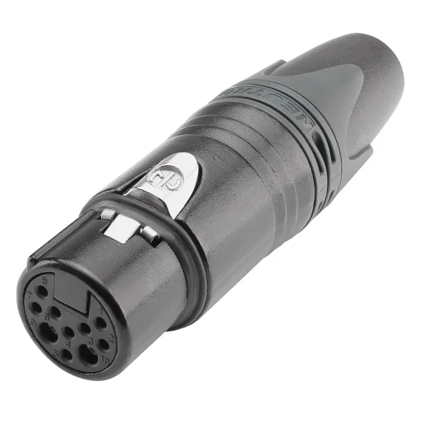NEUTRIK XLR-Kabelbuchse 10polig, schwarz