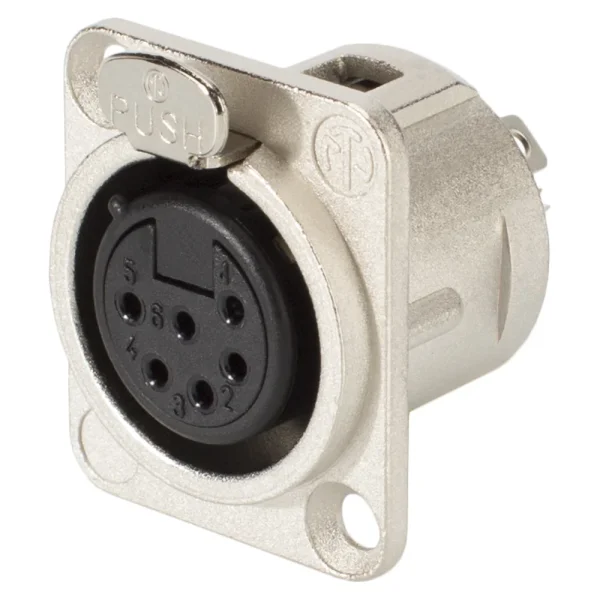 NEUTRIK XLR-Einbaubuchse 6polig,