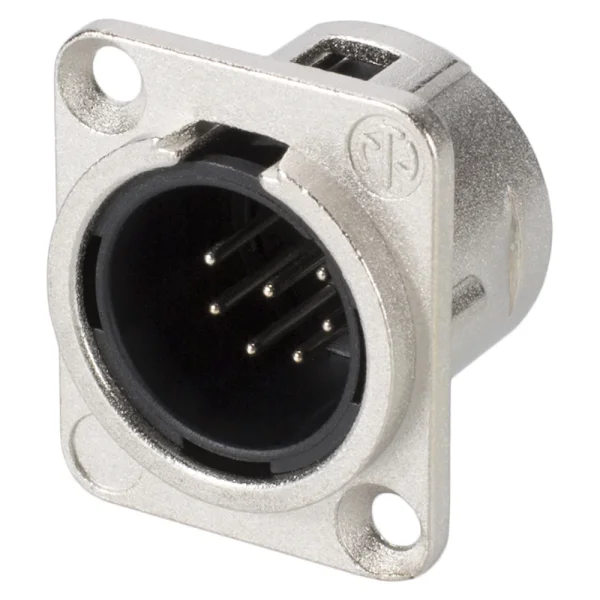 NEUTRIK XLR-Einbaustecker 7polig, nickel
