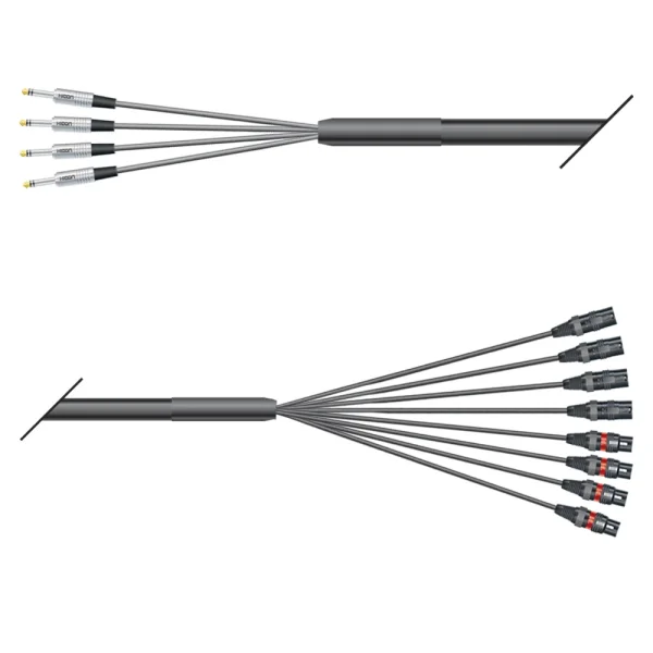 Multicorekabel Quantum, schwarz,  6,00m