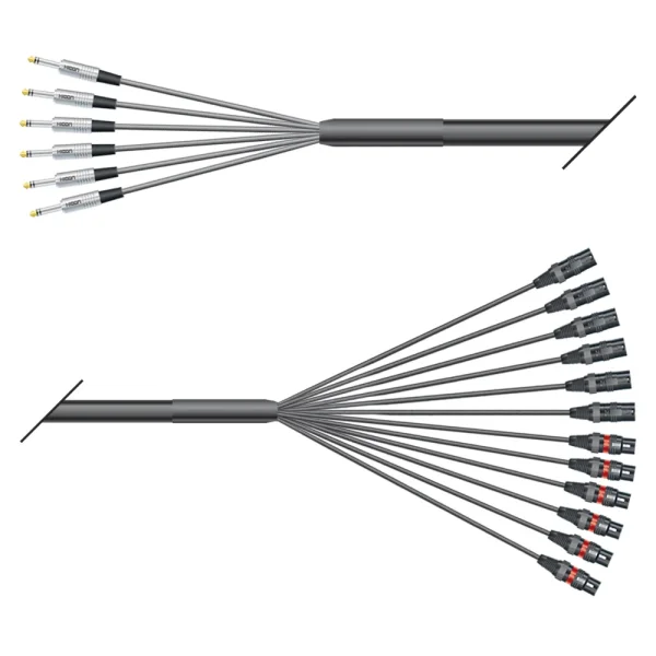 Multicorekabel Quantum, schwarz,  6,00m