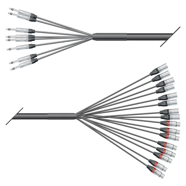 Multicorekabel Quantum, schwarz,  3,00m