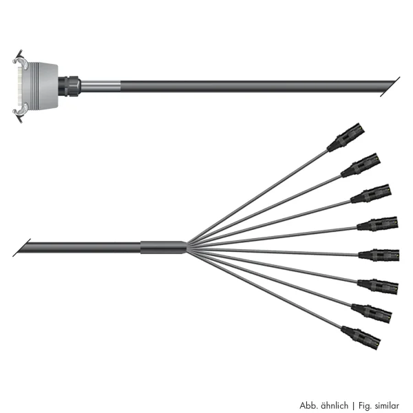 Multicorekabel Quantum, schwarz, 10,00m