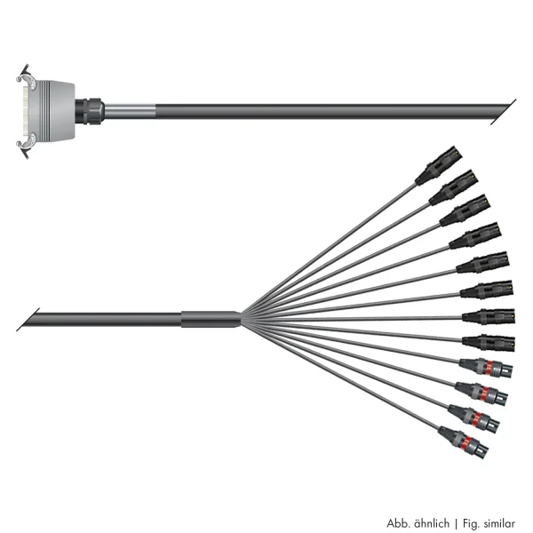 Multicorekabel Quantum, schwarz,  3,00m