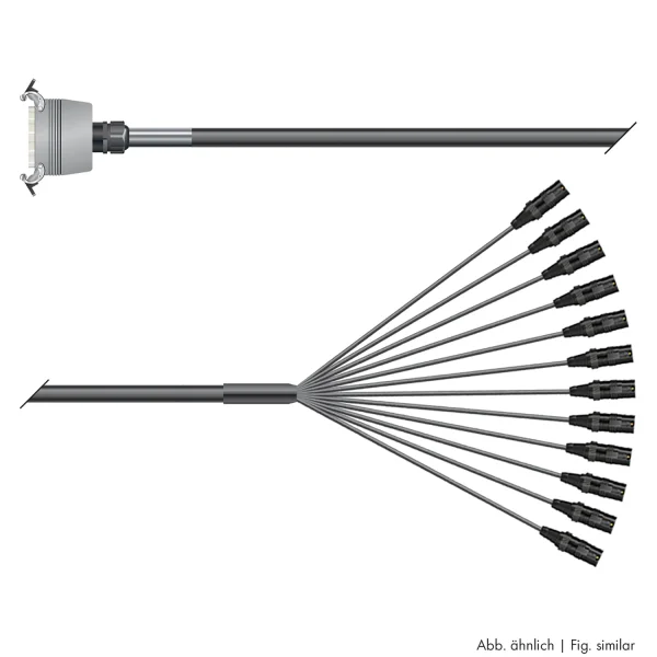 Multicorekabel Quantum, schwarz, 10,00m
