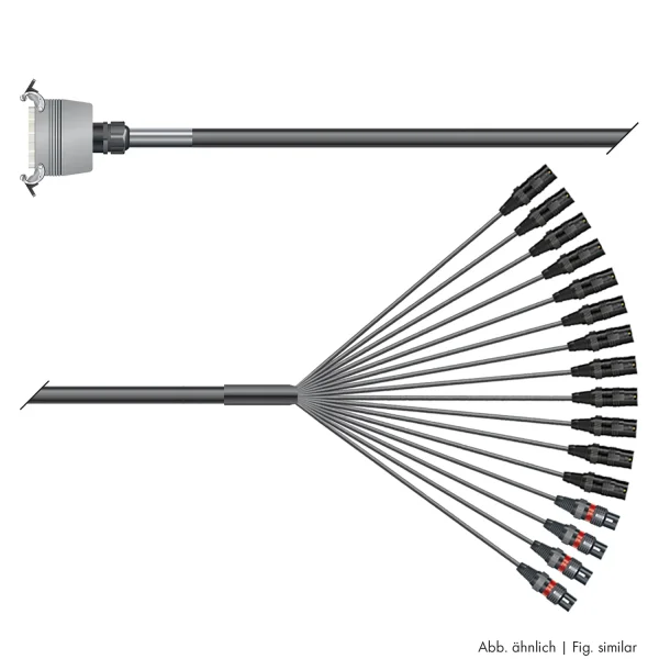 Multicorekabel Quantum, schwarz,  3,00m