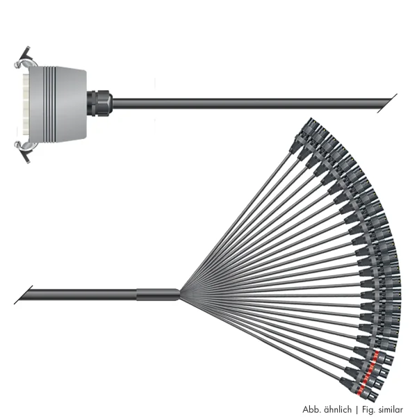 Multicorekabel Quantum, schwarz, 10,00m