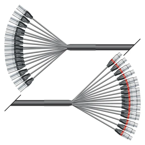 Multicorekabel Quantum, schwarz,  2,00m