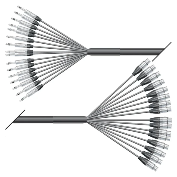 Multicorekabel Quantum, schwarz,  2,00m
