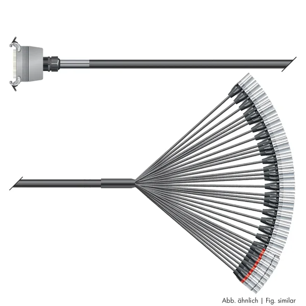 Multicorekabel Quantum, schwarz, 10,00m