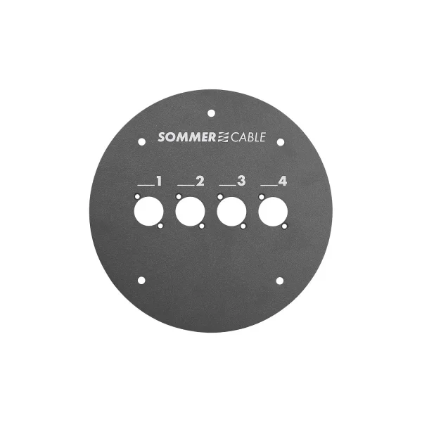 Frontblech mit 4 XLR Bohrungen,