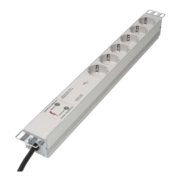 Schukoleiste 19",6-fach, Üschutz 6,5kA