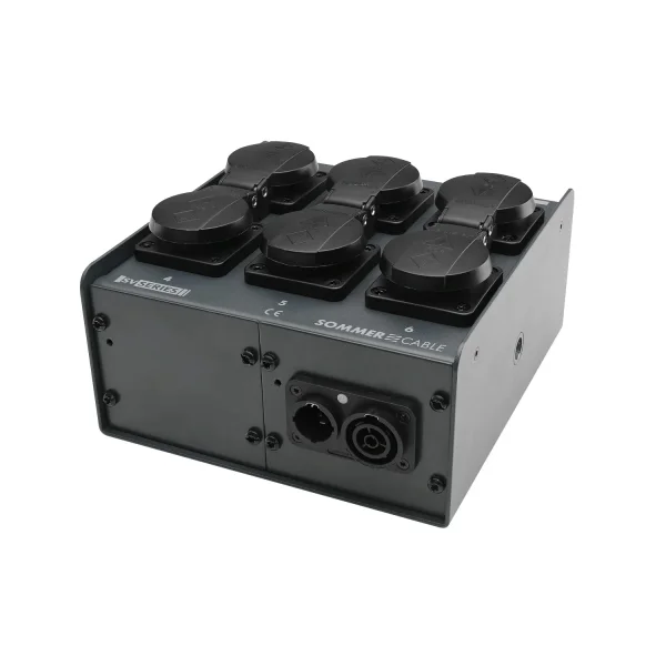 Schukoverteiler 6fach, powerCON TRUE1