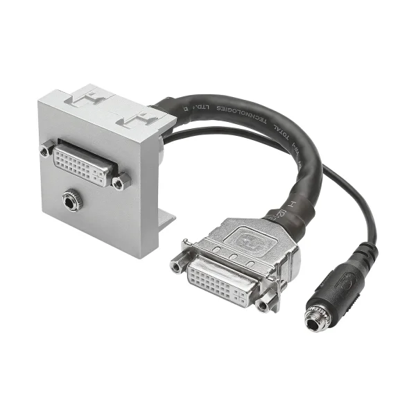 SYSWALL45 DVI+Minikl. -> Kabelbuchsen