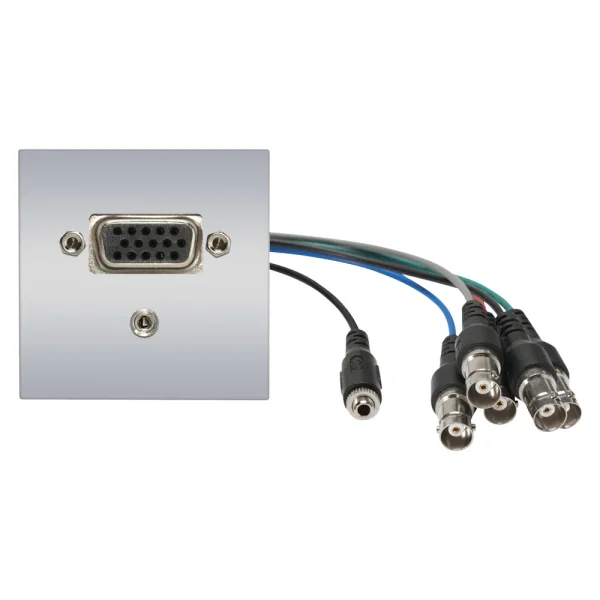 SYSWALL45 VGA+Minikl. -> Kabelbuchsen