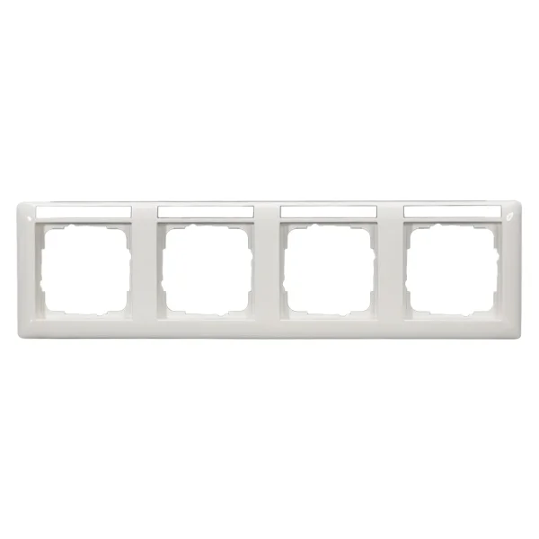 SYSWALL55 Schalterrahmen 4fach, beschr.