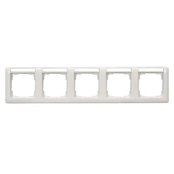 SYSWALL55 Schalterrahmen 5fach, beschr.