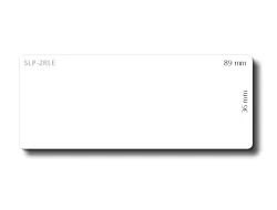 SLP-2RLE WHITE LABEL 36X89MM 260 LAB/ROLL 2 ROLL/BOX