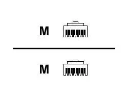 YELLOW CABLE FOR ETHERNET STRAIGHT-THROUGH RJ45 6FEET