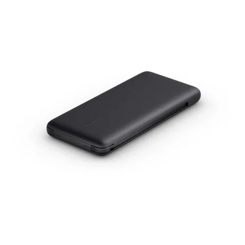 BELKIN POWER BANK 10K INC USB-C AND LIGHTNING CABLES BLACK