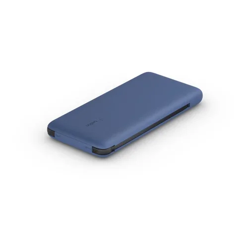 BELKIN POWER BANK 10K INC USB-C AND LIGHTNING CABLES BLUE