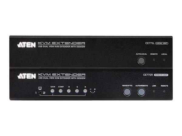 ATEN CE775 USB VGA Dual View KVM Extend
