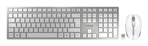 CHERRY DW 9100 SLIM KEYBOARD AND MOUSE SET WHITE SIL