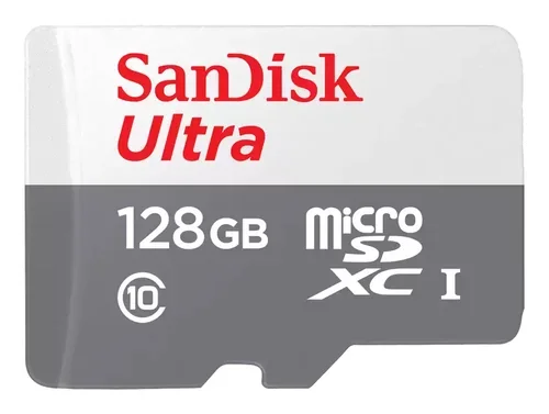 128GB ULTRA LITE WHITE/GRAY MICROSDXC 100MB/S CLASS 10 UHS-I