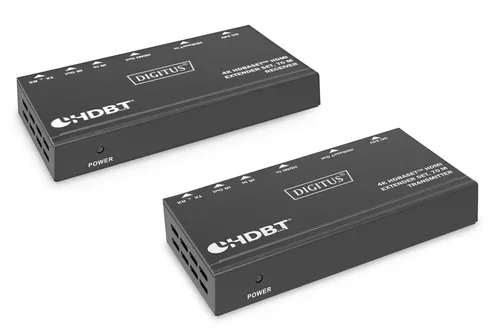 4K HDBASET EXTENDER SET 70 M POC RS232 IR BLACK