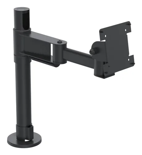 SPACEPOLE SCREEN MOUNT WITH 300MM ELBOW ARM - BLACK