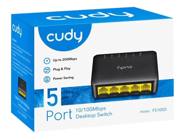 CUDY FS105D 5-Port 10/100 Desktop Switch