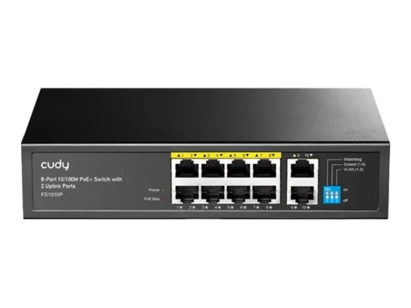 CUDY FS1010P 8P 10/100M PoE+ Switch