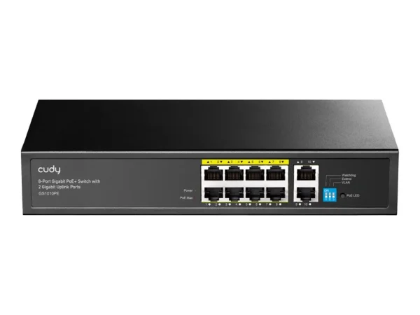 CUDY GS1010PE 8-Port Gigabit PoE+ Switch