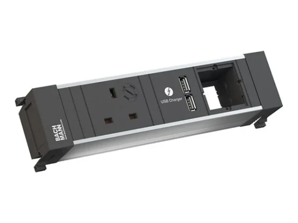 BACHMANN POWER FRAME 1xUK 90 USBCharger