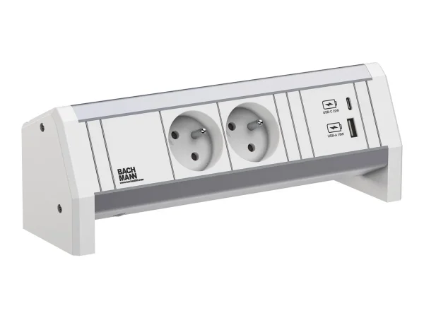 BACHMANN DESK 2xUTE 1xUSB A/C 22W GST18